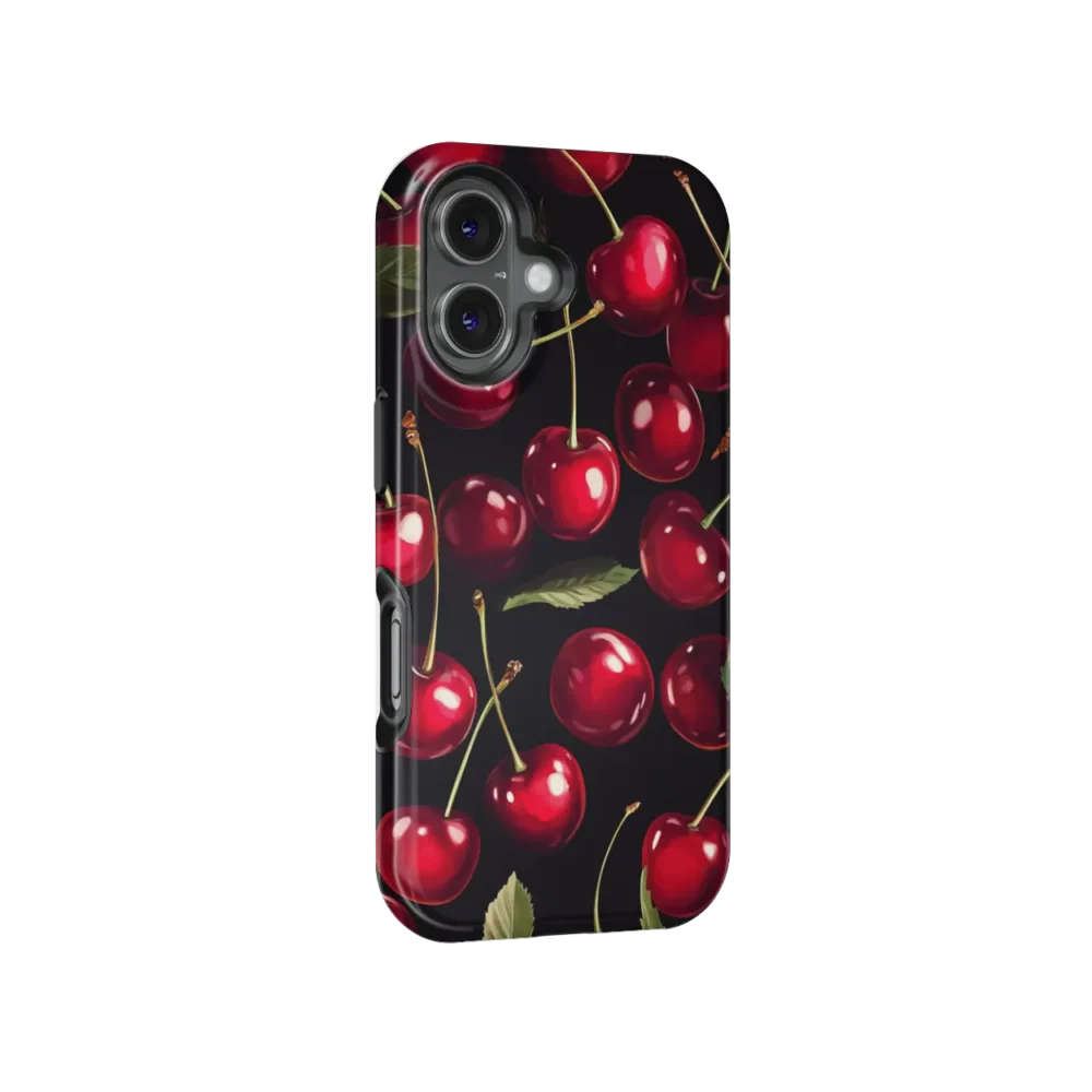 Donker kersen iPhone 16 hoesje