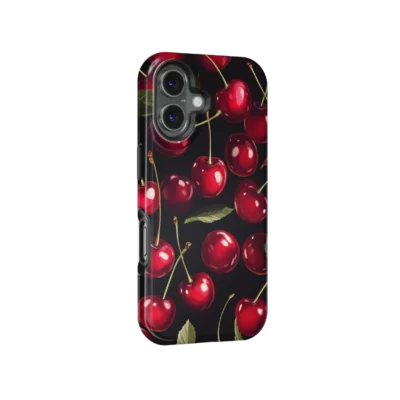 Donker kersen iPhone 16 hoesje