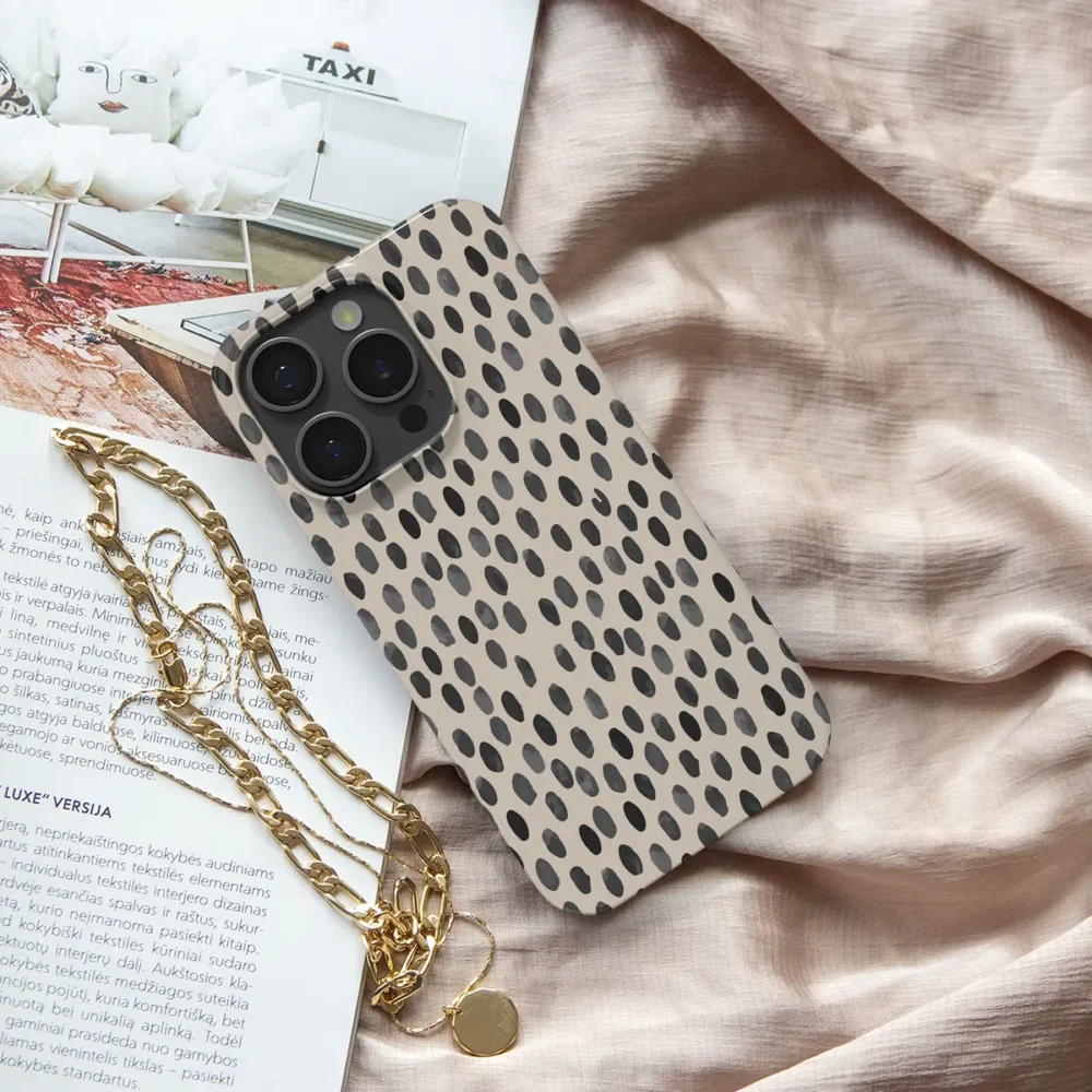 iPhone 15 Pro Max Hoesje - Coffee Polka - Afbeelding 5