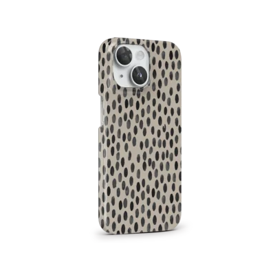 iPhone 15 Hoesje - Coffee Polka