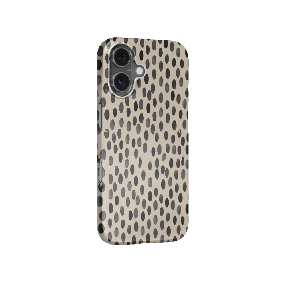 iphone 16 Hoesje - Coffee Polka