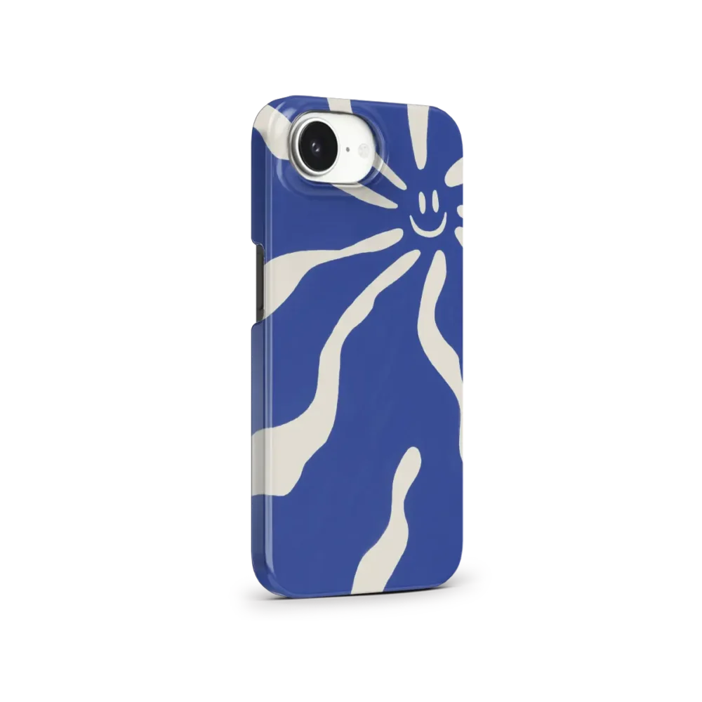 blue smile iphone 16e hoesje