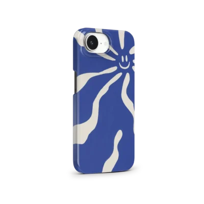 blue smile iphone 16e hoesje