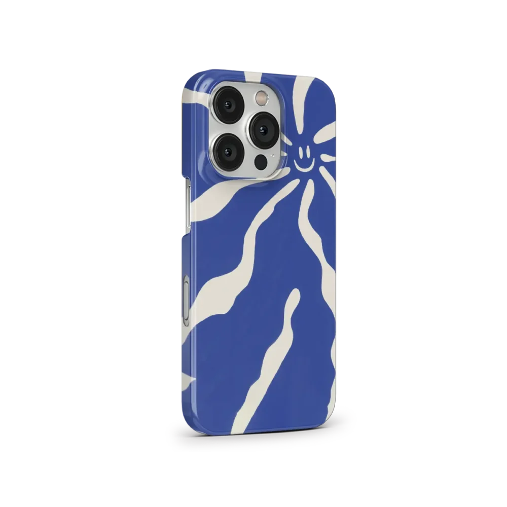 iphone 16 pro max hoesje blue smile