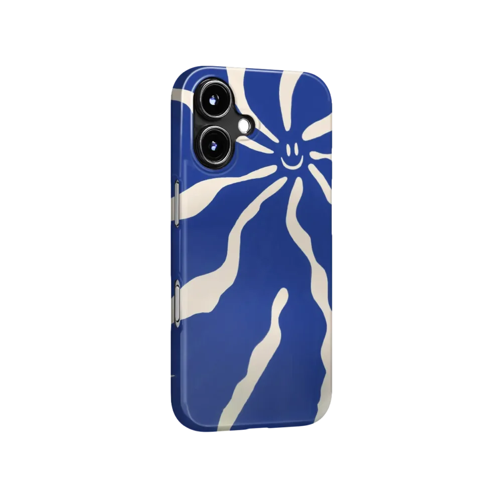 iphone 17 hoesje blue smile