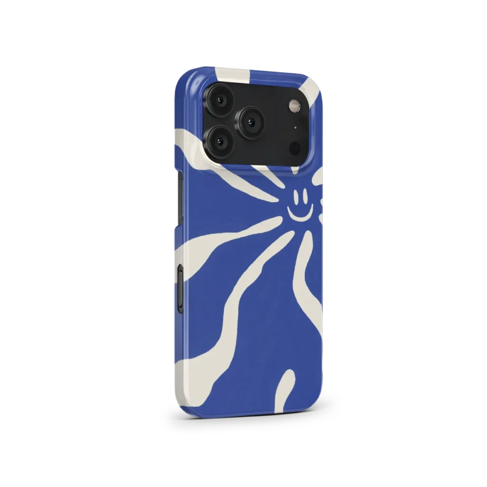 iphone 17 pro case blue smile