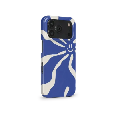 iphone 17 pro case blue smile