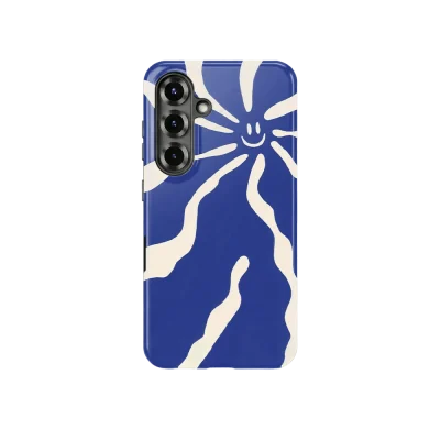 samsung s25 blue smile case