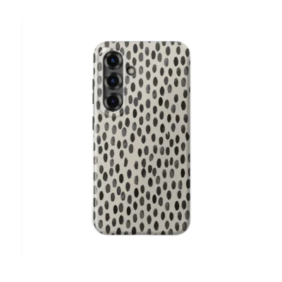 samsung s25 hoesje coffee polka