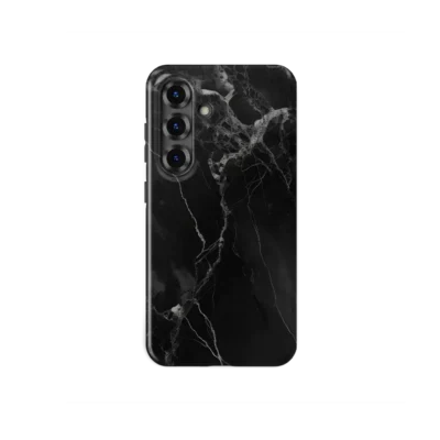 samsung s24 fe hoesje black marble