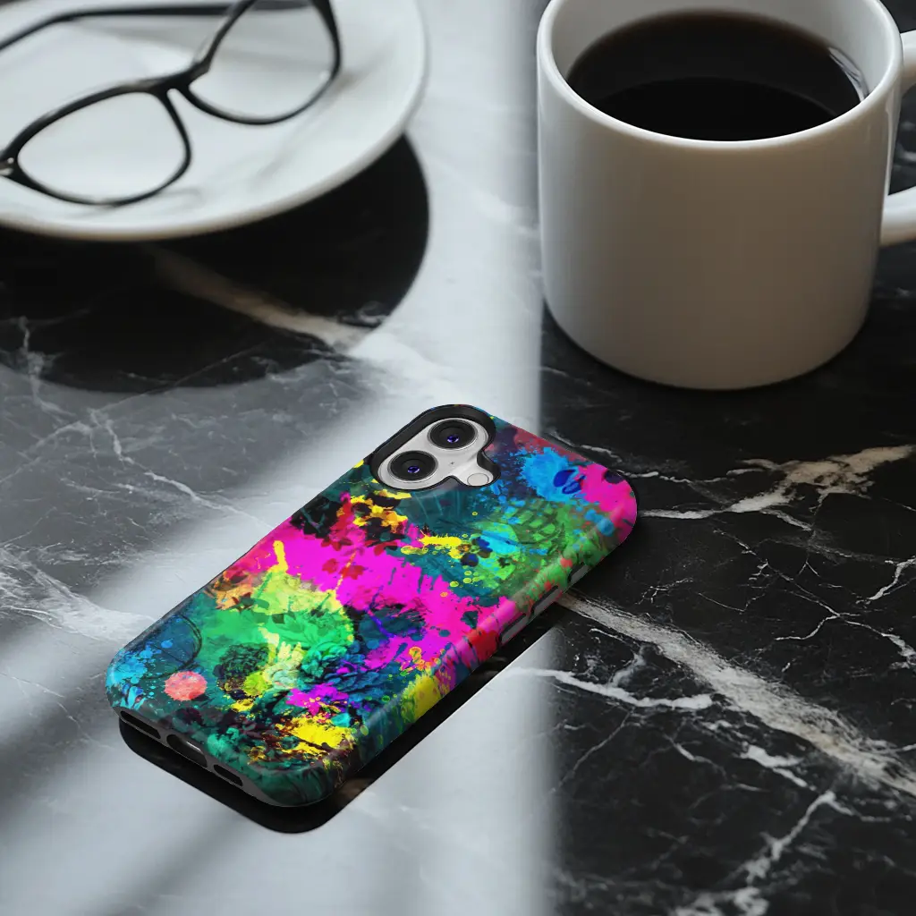 Abstract splatter case