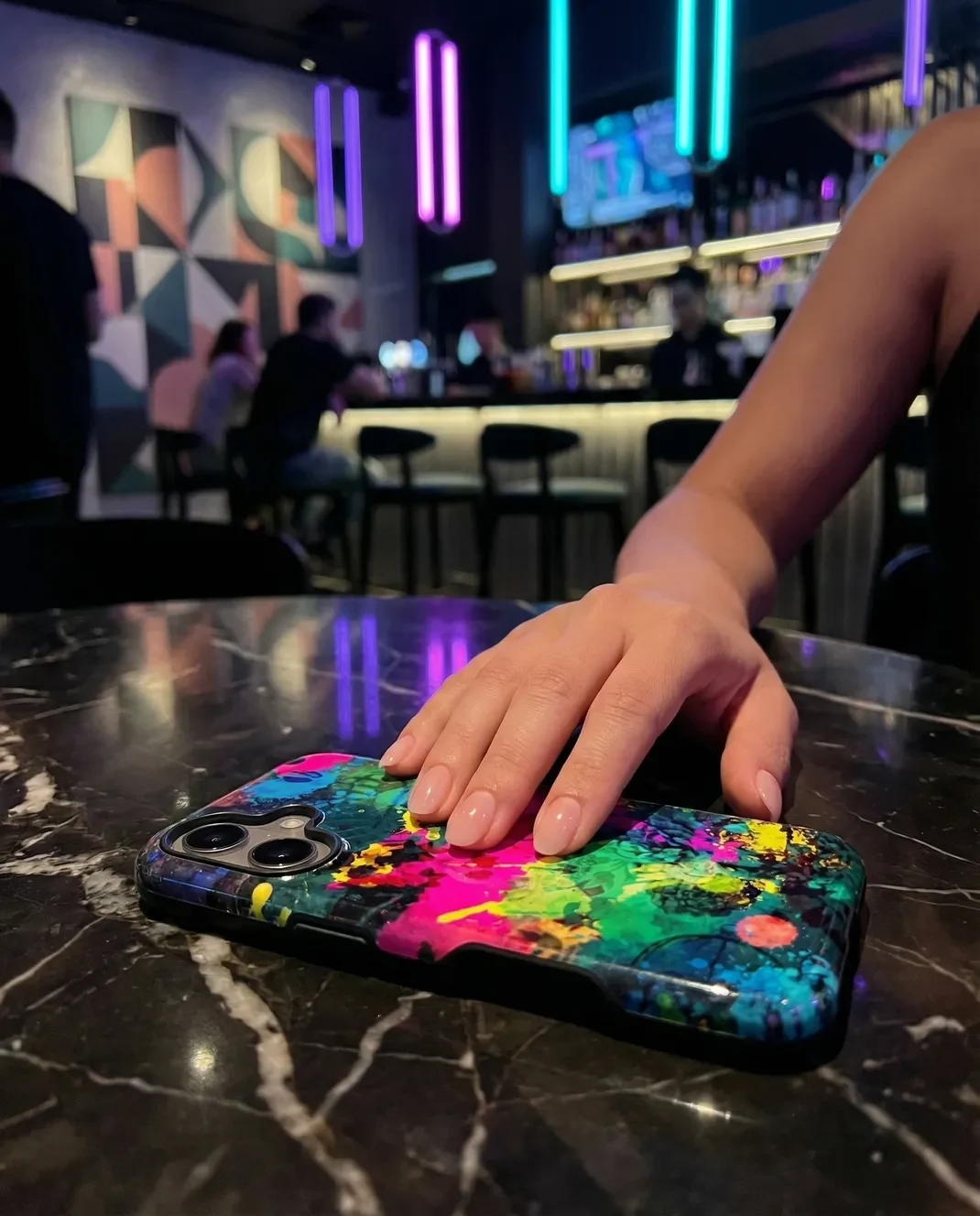 abstract splatter case model