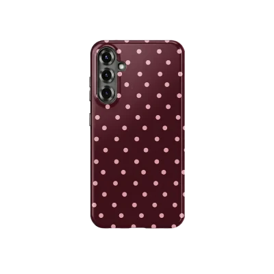 samsung a36 hoesje rose dots