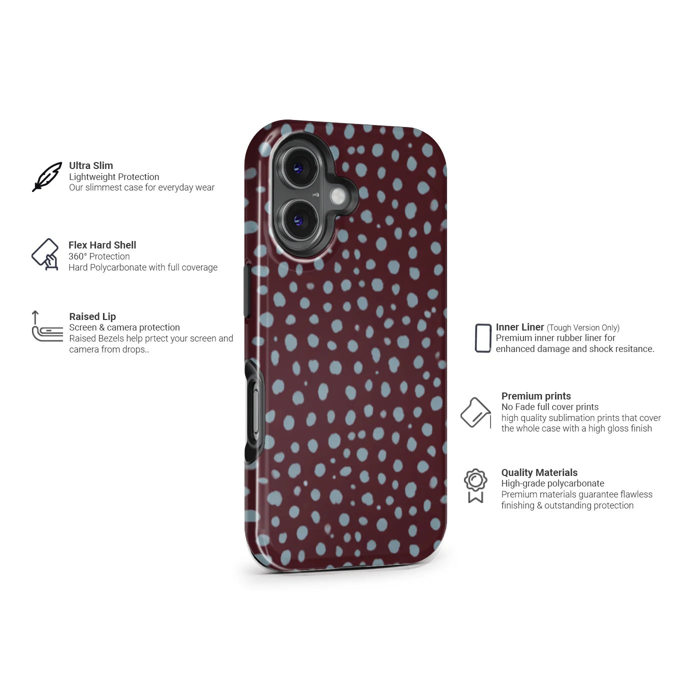midnight berry snap case