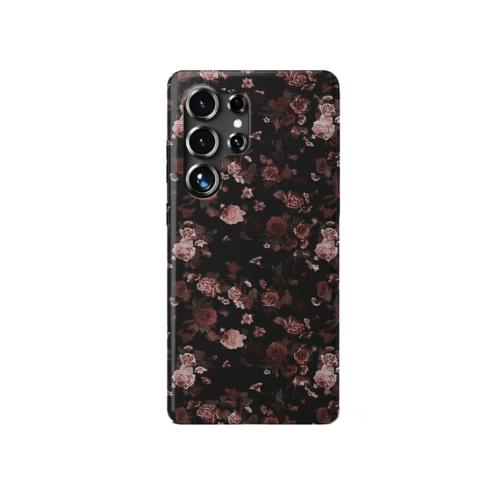 samsung s25 ultra case midnight roses
