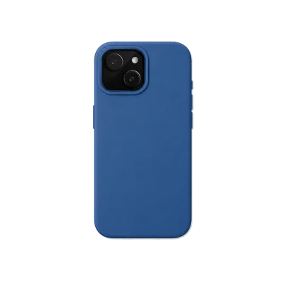 Kobaltblauw Siliconen iPhone 15 Hoesje