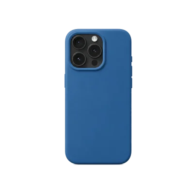 Kobaltblauw Siliconen iPhone 15 Pro Max Hoesje