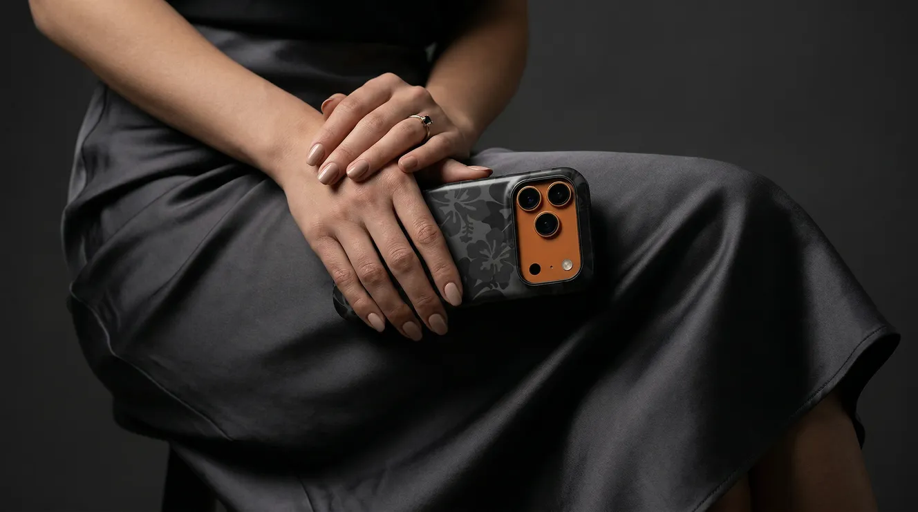 Shadow Bloom Black Floral Case