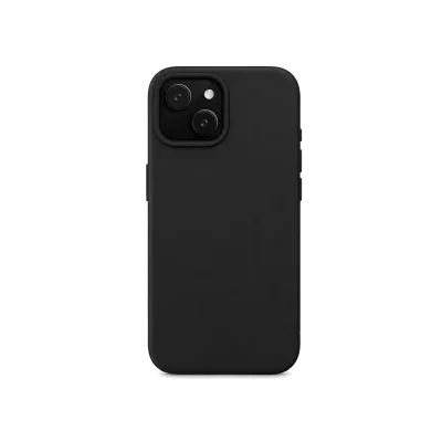 Zwart Siliconen iPhone 15 Hoesje
